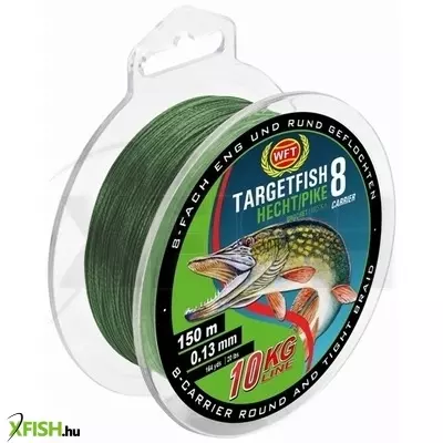 Wft Tf8 Hecht Green Univerzális Fonott Zsinór Zöld 150M 9Kg 0,13mm