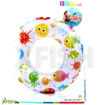 mintás úszógumi - 61 cm - halacskás