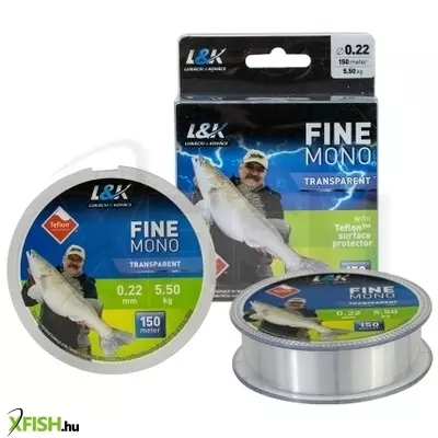 L&K Fine Mono transzparens pergető zsinór 0,28Mm 7.7 Kg 150M