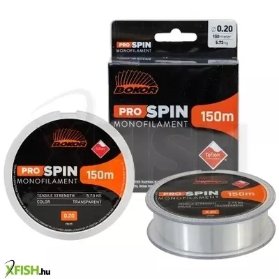 Bokor Pro Spin Monofil transzparens pergető zsinór 0,18Mm 4.48 Kg 150M