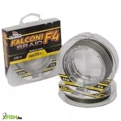 Falcon F4 Braid 4 szálas fonott pergető zsinór 100m 0,13 mm 7,5 kg