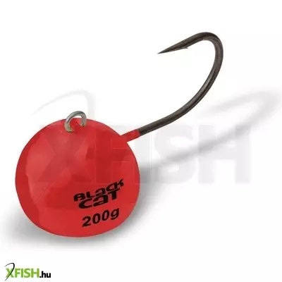 Black Cat jig horog 160g Fire-Ball red #6/0