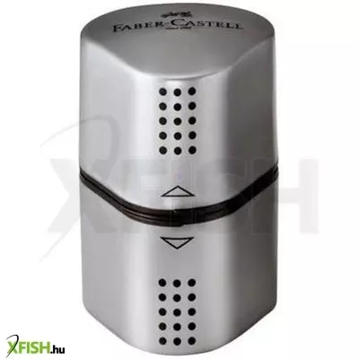 Faber-Castell Grip 2001 Trio kinyitható ceruzahegyező - ezüst