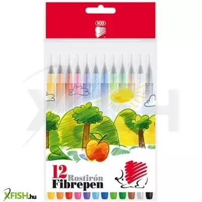 ICO Süni színes rosttoll készlet - 12 db-os