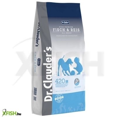 dr clauders dog high premium száraztáp fish rice 1500g