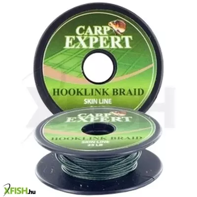 Carp Expert Skin Line Hámozható Előkezsinór 25Lbs Moss Green 10M