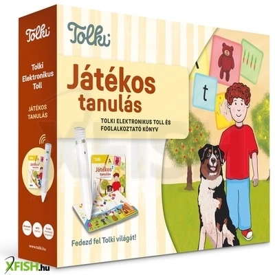 tolki- játékos tanulás szett ( könyv +toll)