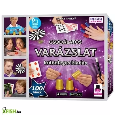 Hanky panky-csiribá magic show bűvészdoboz - 100 trükkel