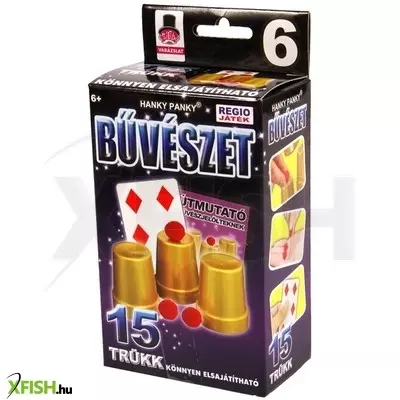 Hanky panky-csiribá magic show poharak és golyók bűvészdoboz - 15 trükkel