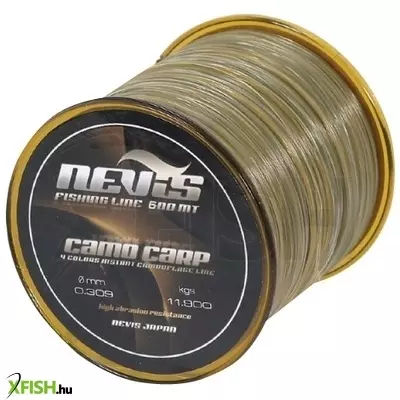 Nevis Camo Carp Terepszínű Monofil Pontyozó Zsinór 600M 0,255