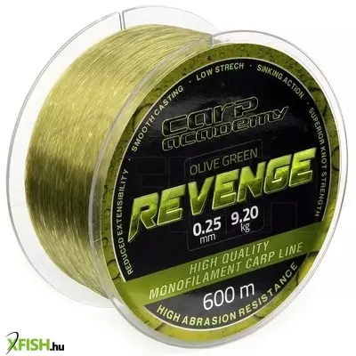 carp academy revenge monofil zsinór 600m 0,25mm 9,2kg