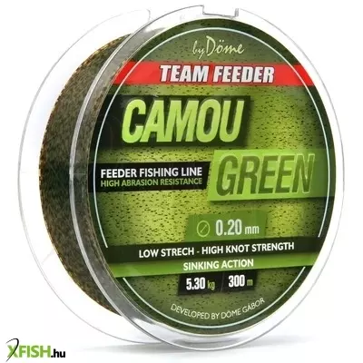 By Döme Tf Camou Monofil Feeder Zsinór 300m 0,20mm 5,3Kg