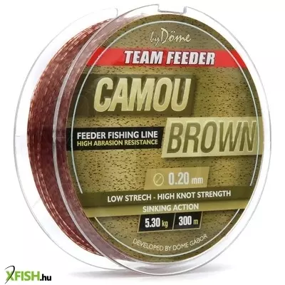 By Döme Tf Brown Monofil Feeder Zsinór 300m 0,20mm 5,3Kg