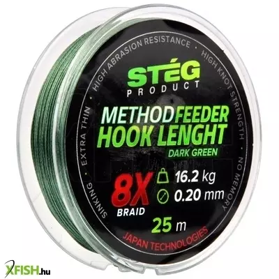 Stég Method Feeder Előke Zsinór 0.18Mm 40Lb 25M