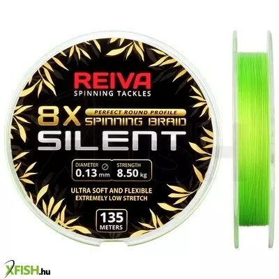Reiva Silent Fluo Green Fonott Zsinór 135m 0,08mm 5,2Kg