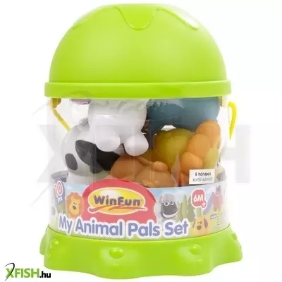 Winfat műanyag állatok 10 darabos bébijáték készlet