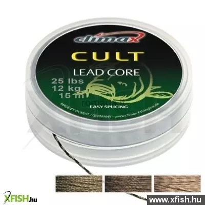 Climax Cult Lead Core Fonott Horogelőke | Hossz: 10 M, Szakítószilárdság: 25 Lb / 12 Kg, Szín: Slit