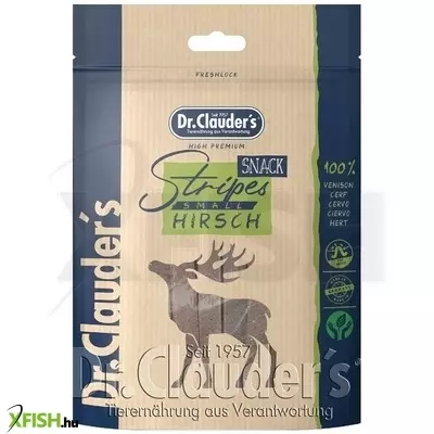 Dr.Clauders Dog Jutalomfalat Stripes Small Szarvashús csíkok 80g