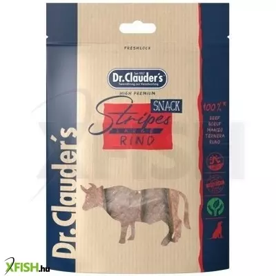 dr.clauders dog jutalomfalat stripes large marhahús csíkok 80g