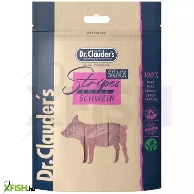 dr.clauders dog jutalomfalat stripes small sertéshús csíkok 80g