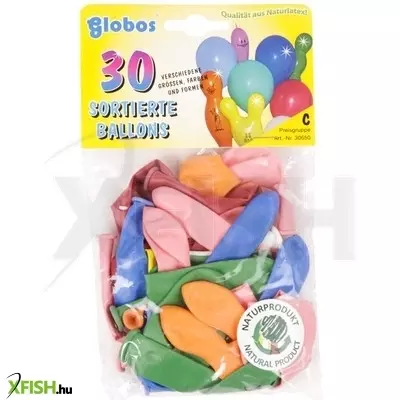 Globos színes vegyes lufi 30 darabos készlet