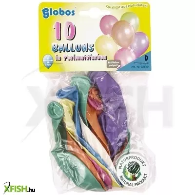 Globos gyöngyház lufi 10 darabos készlet - 29 cm