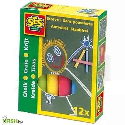 ses táblakréta 12 darabos készlet - színes