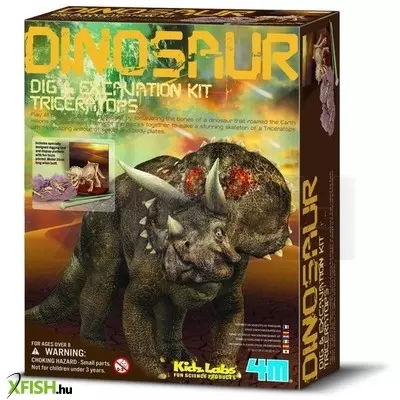 4m dinoszaurusz régész készlet-triceratops