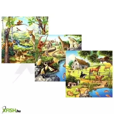 Ravensburger állatok 3 X 49 darabos puzzle