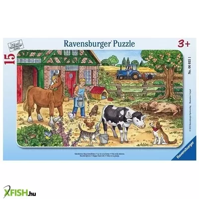 Ravensburger tanyasi élet 15 darabos puzzle