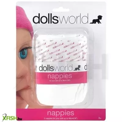 Dolls world bébi pelenka 48 cm-es játékbabához