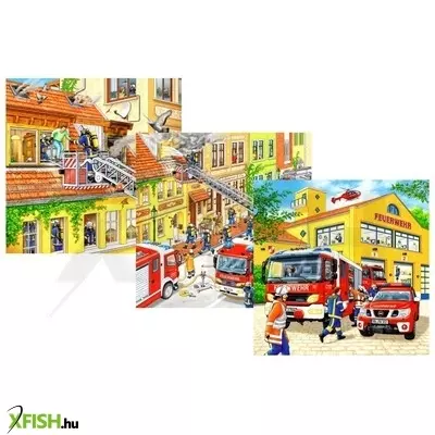 Ravensburger tűzoltók 3 X 49 darabos puzzle