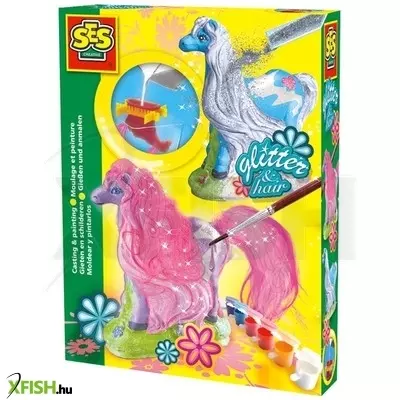 ses csillogó lovacskák gipszkiöntő készlet