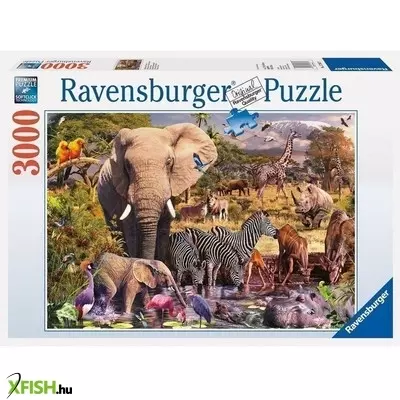 Ravensburger puzzle 3000 db - afrikai állatvilág