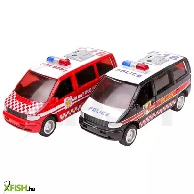 Tai tung metal mentő és rendőr kisbusz 12 cm