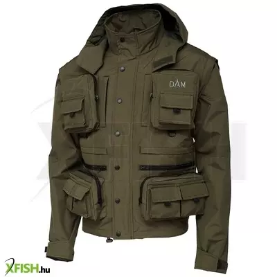 Dam Iconic Fly Jacket Green Horgász Kabát M