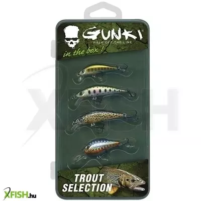 Gunki Box-Trout Selection Wobblerszett 1 Csomag