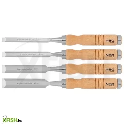 Neotools favéső készlet 6, 12, 18, 24mm, 4db-os fa nyéllel