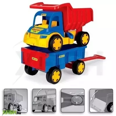 Wader: Nagy dömper kézikocsival 55+49 cm