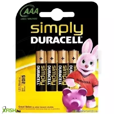 duracell aaa mikro elem 4 darabos készlet