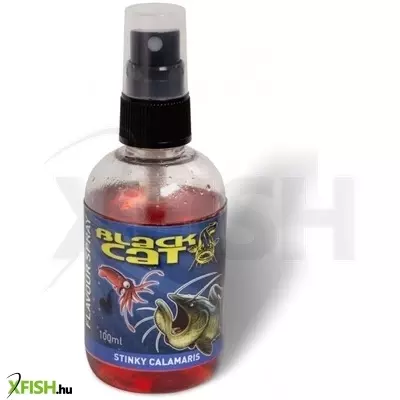 Black Cat Flavour Spray piros Stinky Calamaris 100ml harcsázó aroma tintahal