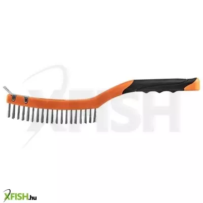 Neotools drótkefe, acél, 3x19 sor, kaparóval