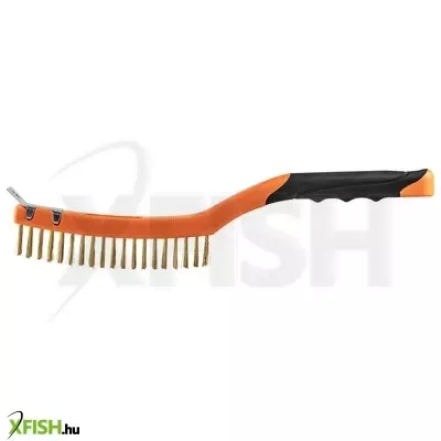 Neotools drótkefe, sárgaréz, 3x19 sor, kaparóval