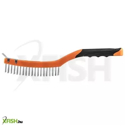 Neotools drótkefe, rozsdamentes, 3x19 sor, kaparóval