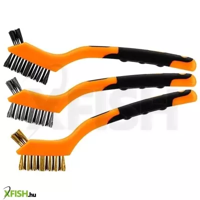 Neotools drótkefe készlet 3db, 3x7 sor, acél, műanyag és sárgaréz szálas kefék