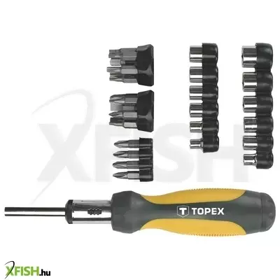 Neotools bitfejes csavarhúzó készlet 34db, racsnis