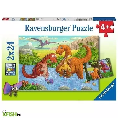Ravensburger puzzle 2x24 db - dínók világa
