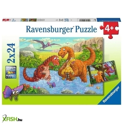 Ravensburger puzzle 2x24 db - dínók világa