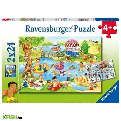 Ravensburger puzzle 2x24 db szabadidő a tengerparton