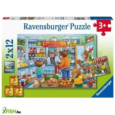 Ravensburger puzzle 2x12 db - a boltban